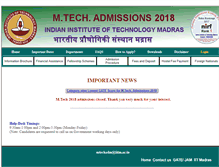 Tablet Screenshot of mtechadm.iitm.ac.in