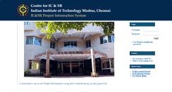 Desktop Screenshot of icsris.iitm.ac.in