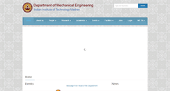 Desktop Screenshot of mech.iitm.ac.in