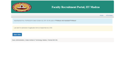 Desktop Screenshot of facapp.iitm.ac.in